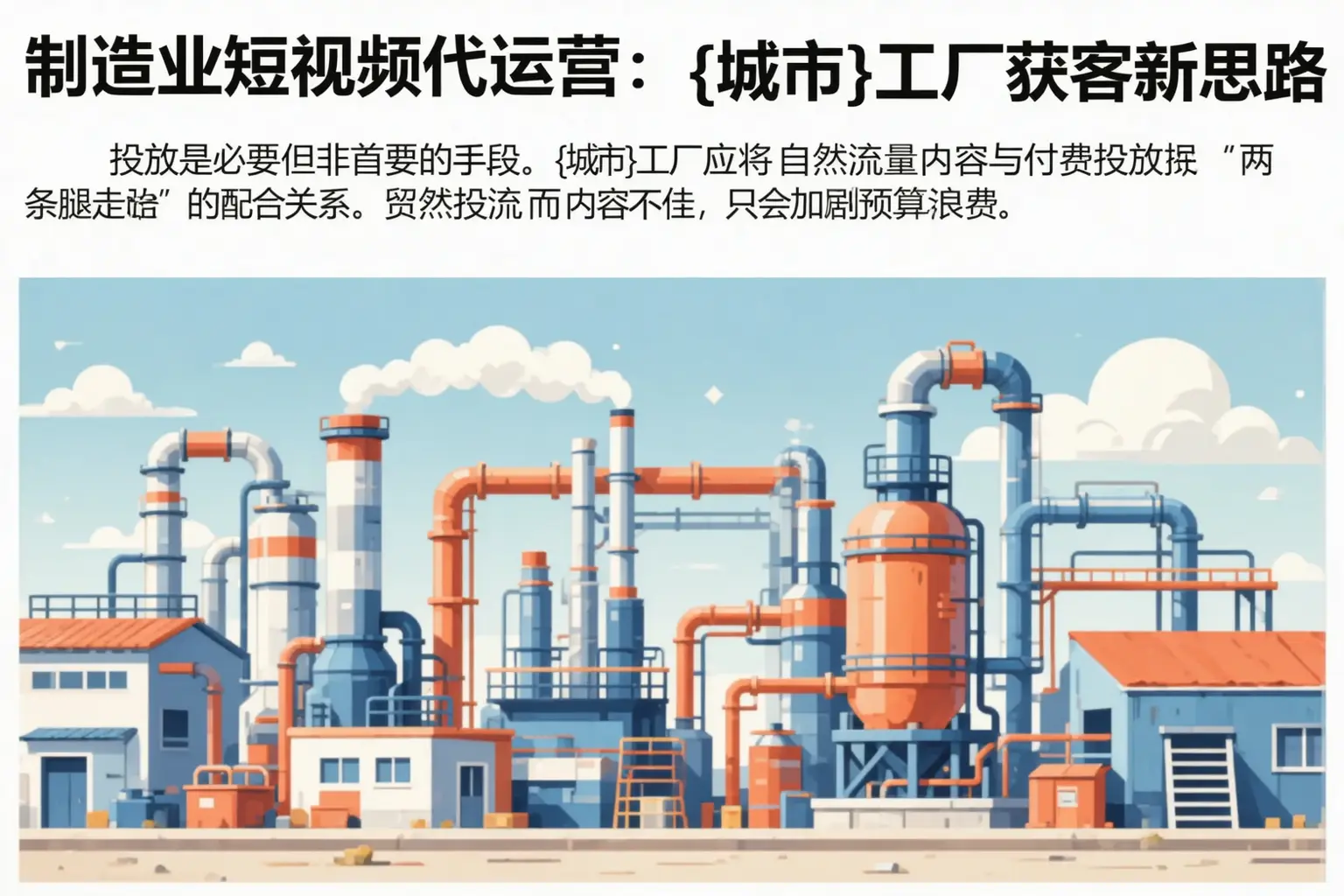 制造业短视频代运营：路南工厂获客新思路